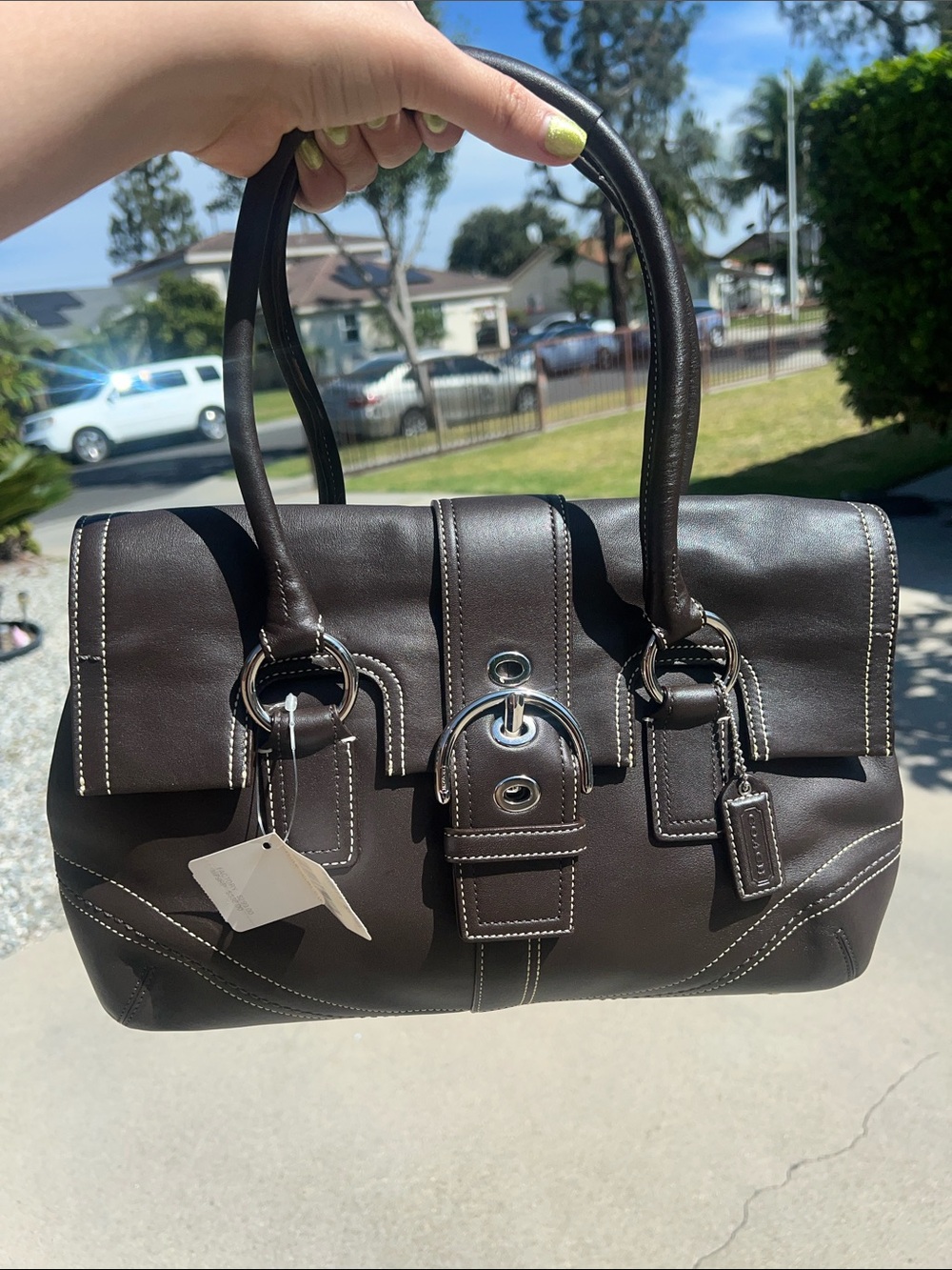 Vintage Coach SoHo Flap Satchel